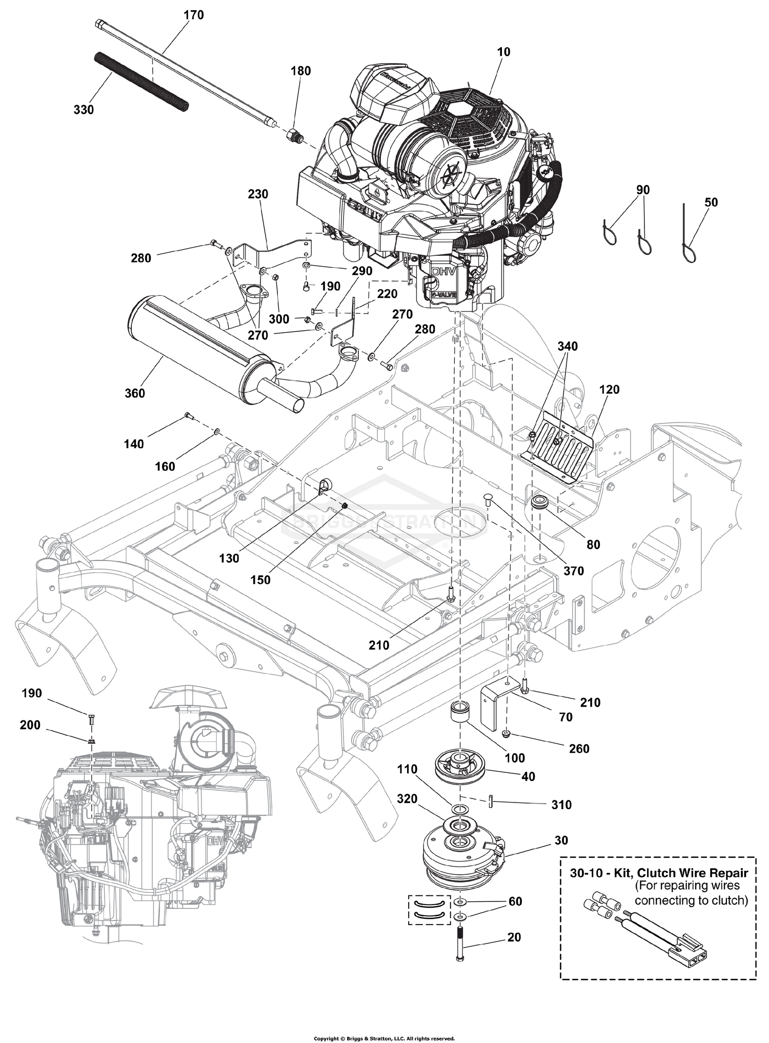 Engine & PTO Group - Kawasaki FX1000 EFI