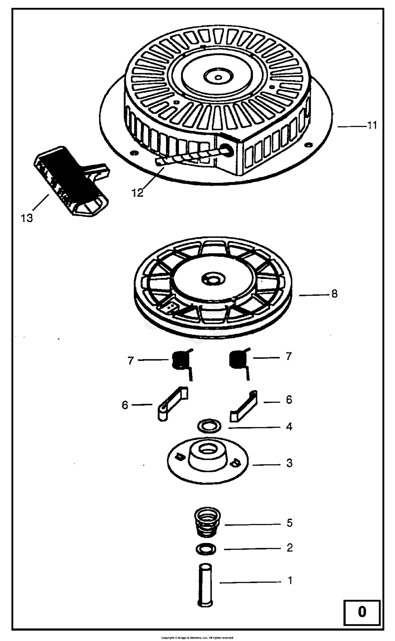 Recoil Starter (Tecumseh Engine - 143.981007)
