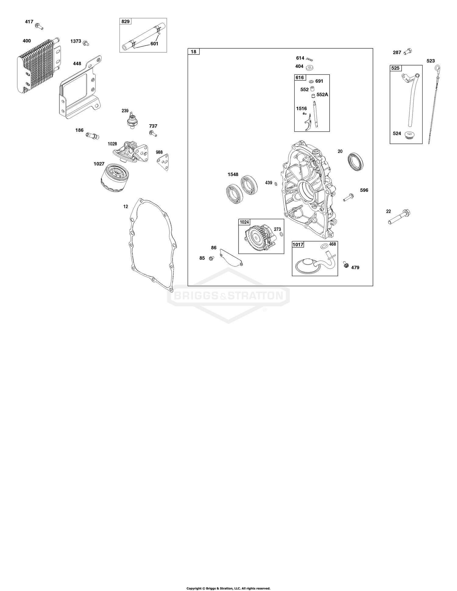 Crankcase Cover and Lubrication Group