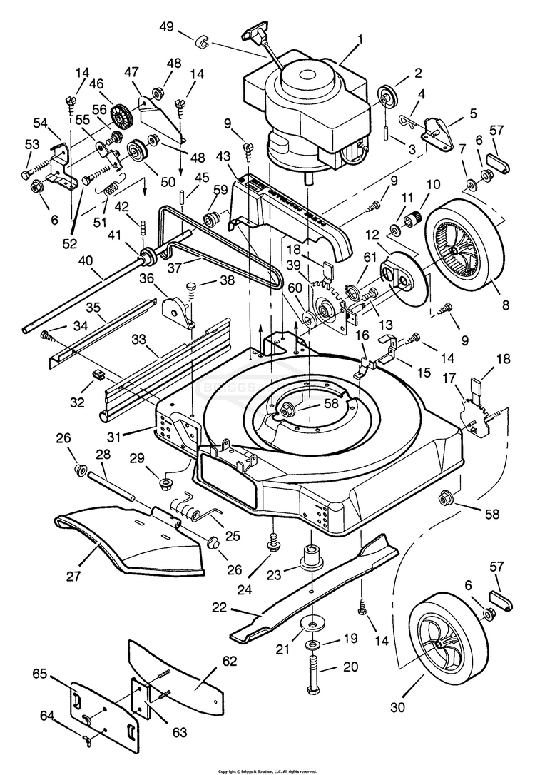 22775x9A Murray - Walk-Behind Mower (1999) - PartsWarehouse