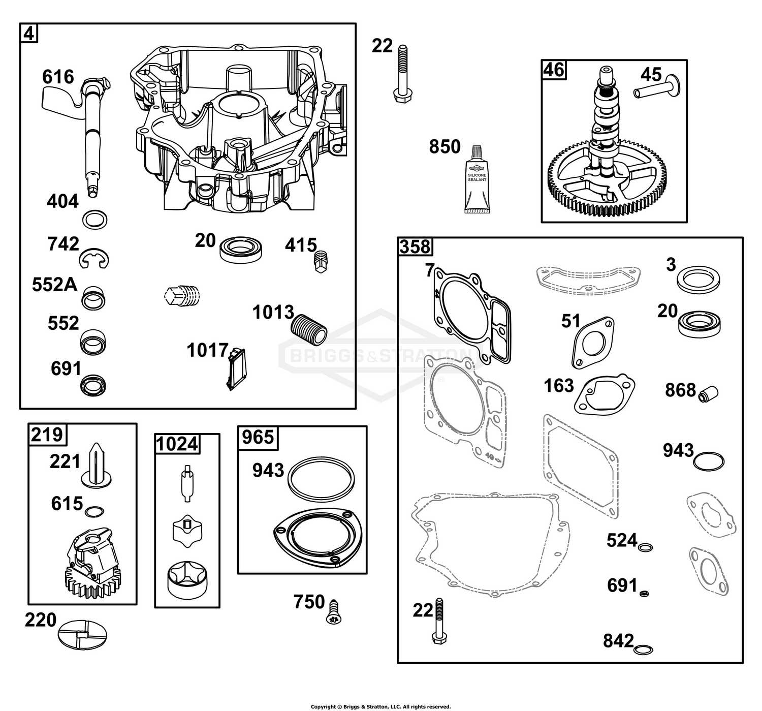 Crankcase Cover/Sump Group
