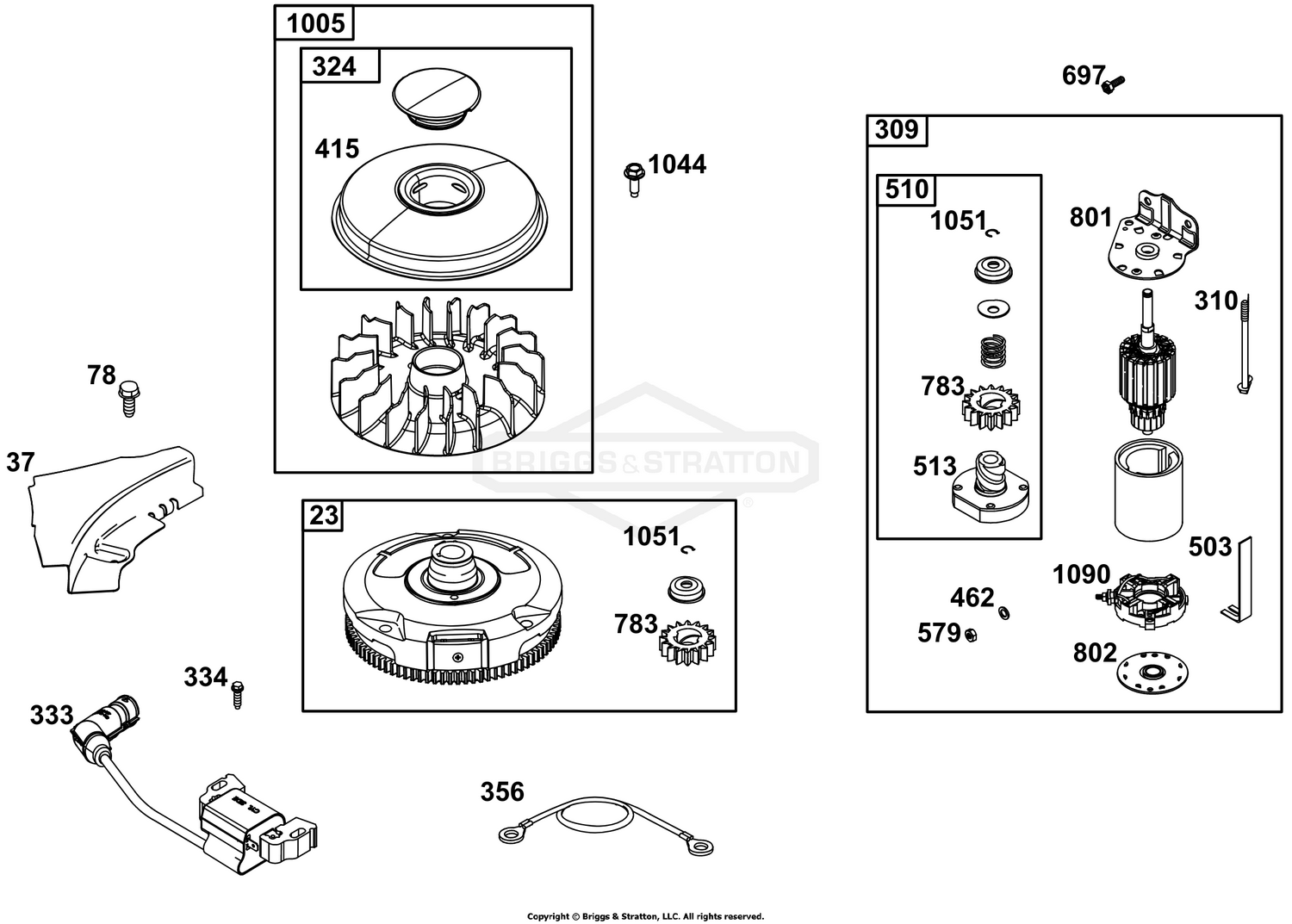Flywheel, Ignition, and Starter Group