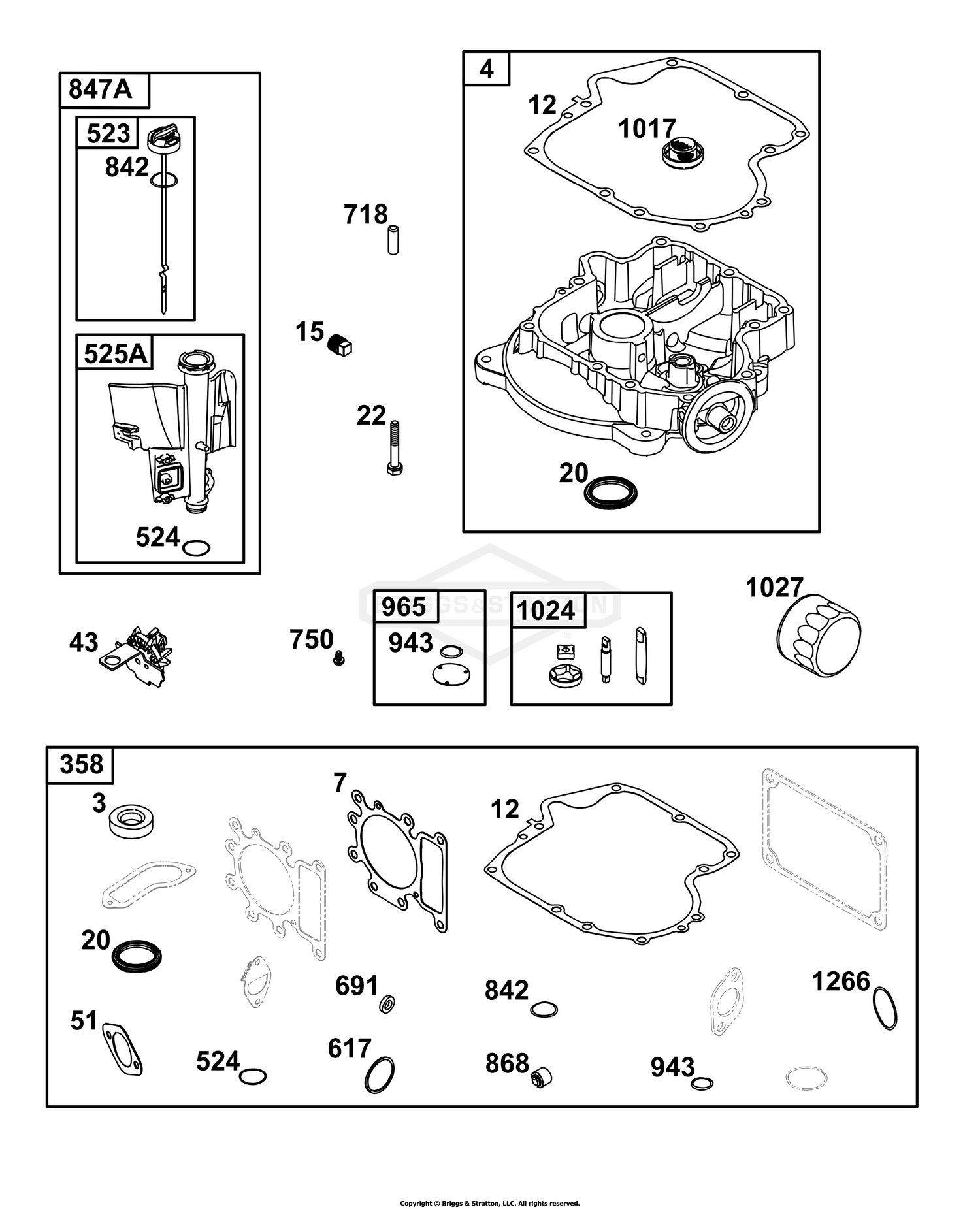 Crankcase Cover/Sump and Lubrication Group