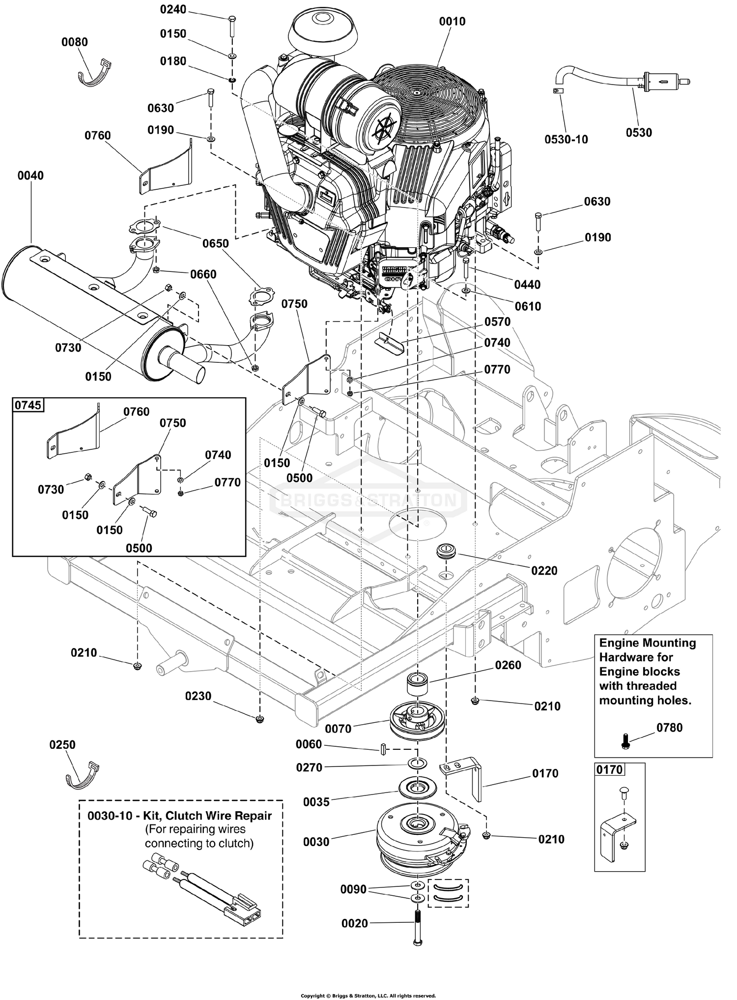 Engine & PTO Group - Briggs & Stratton 61E877