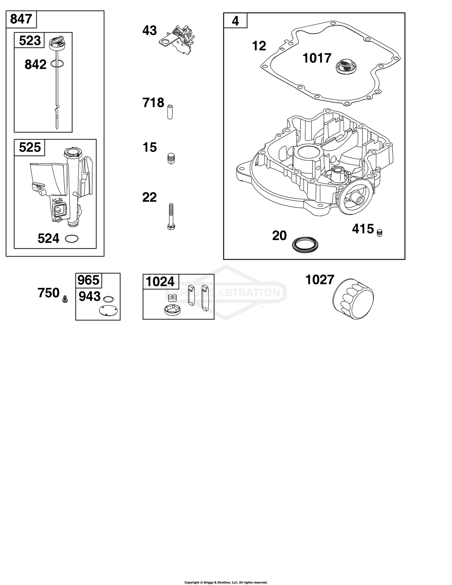 Crankcase Cover/Sump and Lubrication Group
