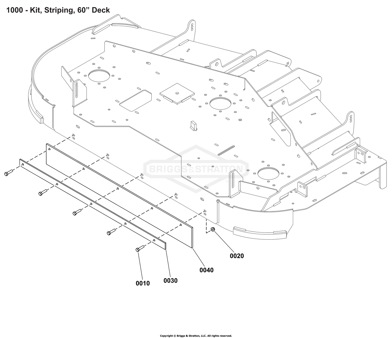 Striping Kit - 60" iCD Deck