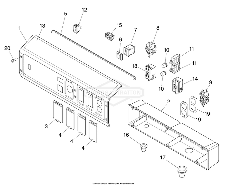 03071000 Briggs and Stratton Portable Generator 6,500 Watt Brigg