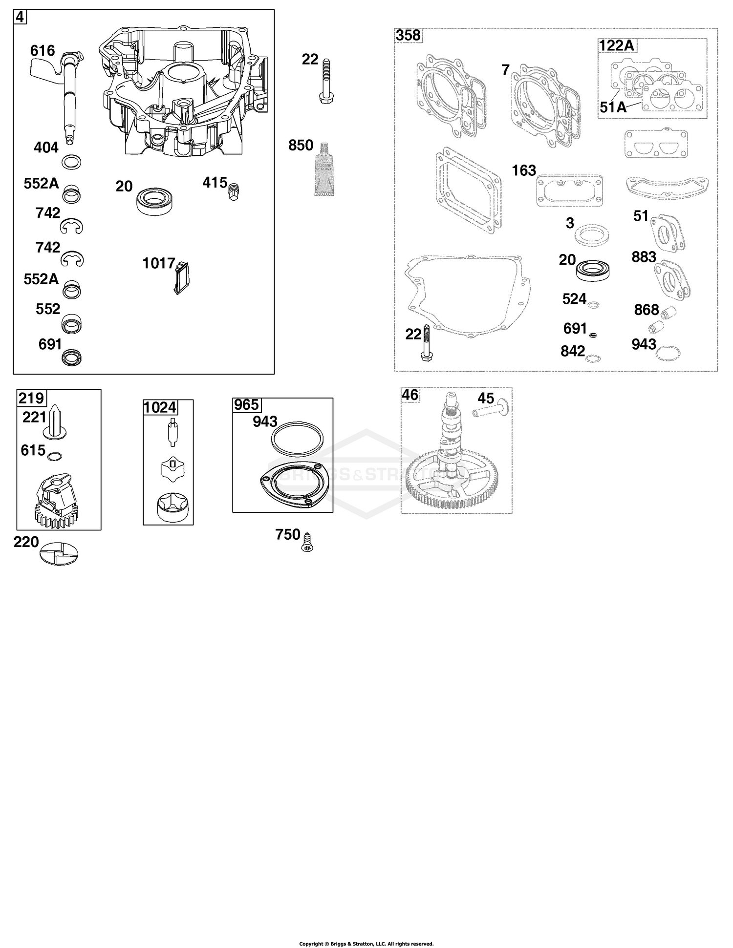 Crankcase Cover/Sump Group