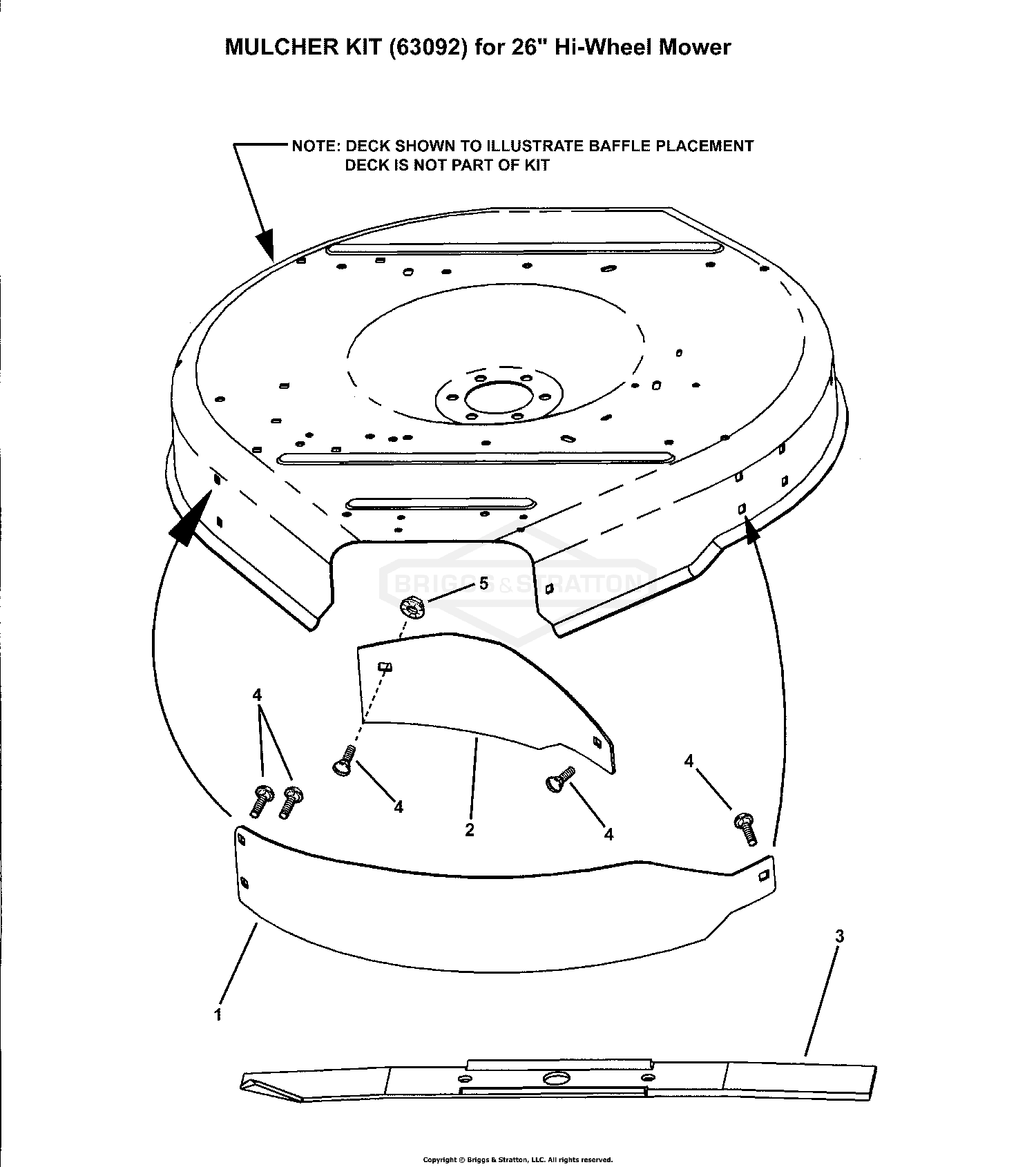 High-Wheel Walk-Behind Mulching Kit