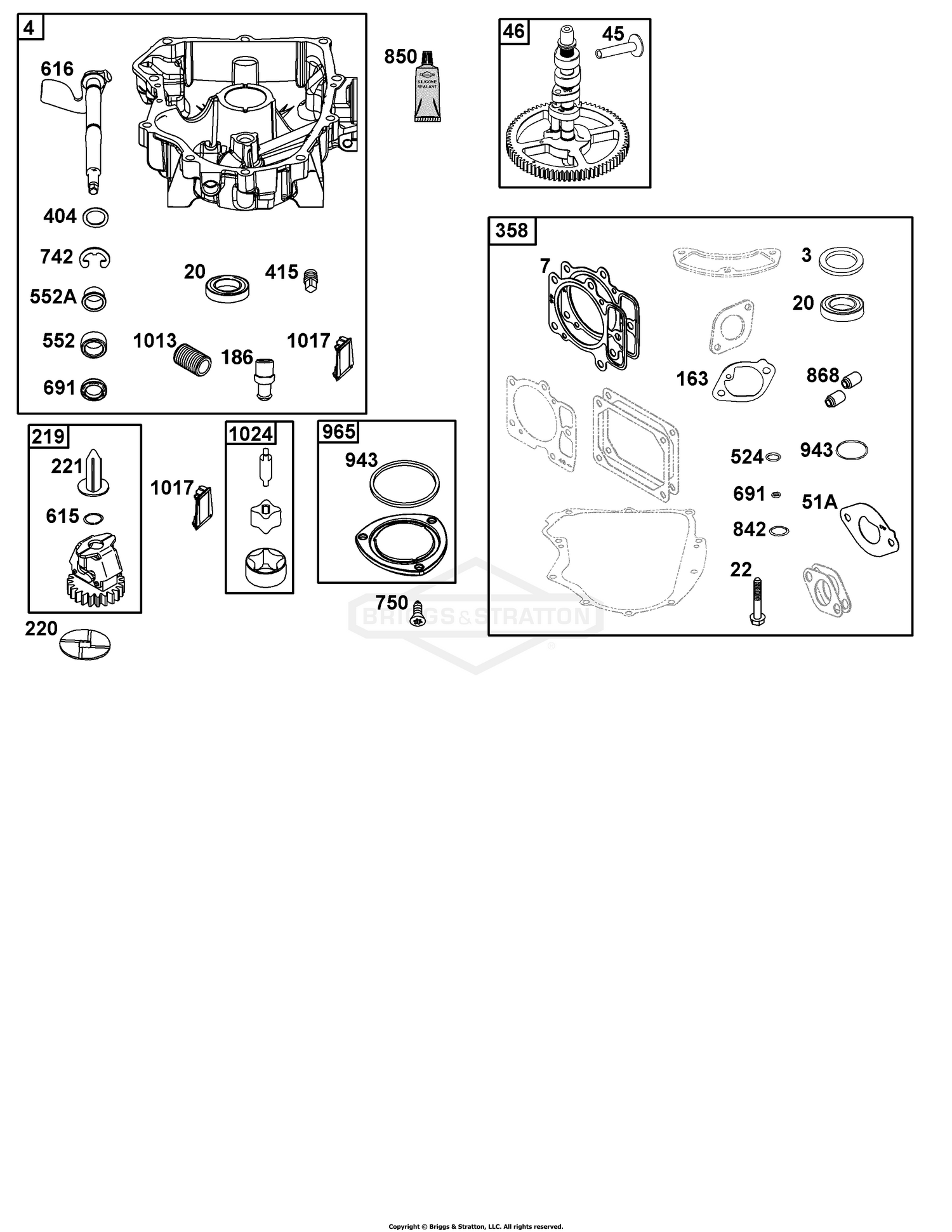 Crankcase Cover/Sump Group