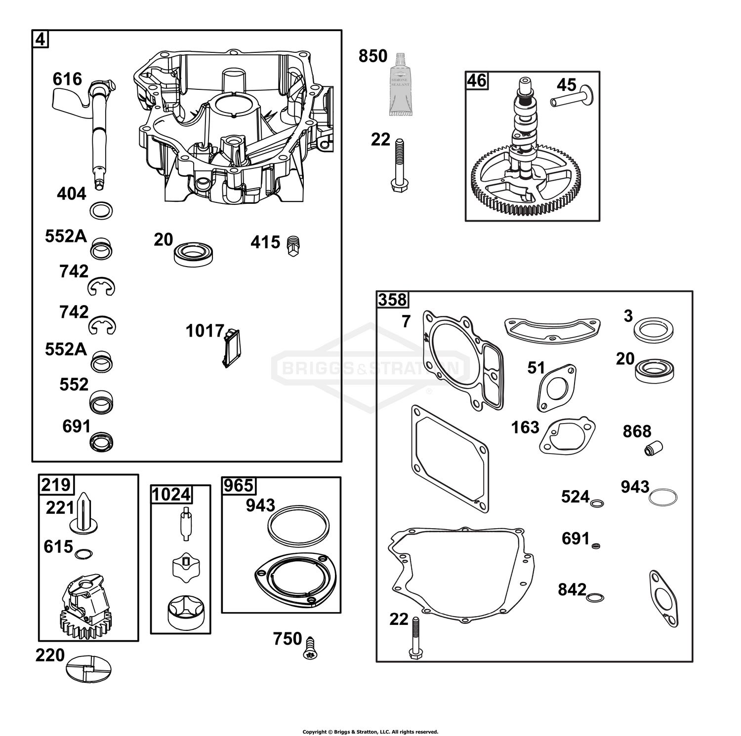 Crankcase Cover/Sump Group
