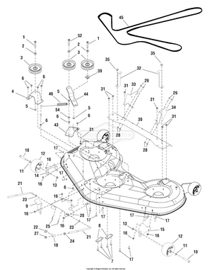 Craftsman 52 inch mower deck hot sale