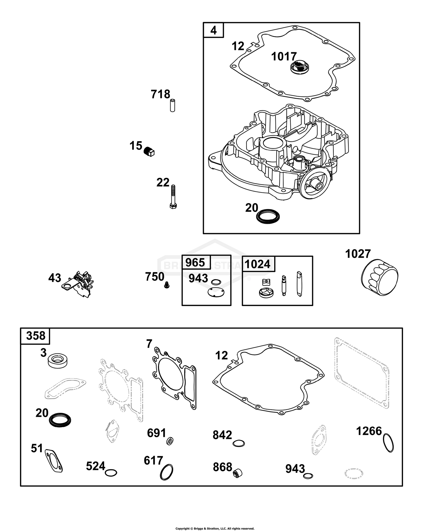 Crankcase Cover/Sump Group
