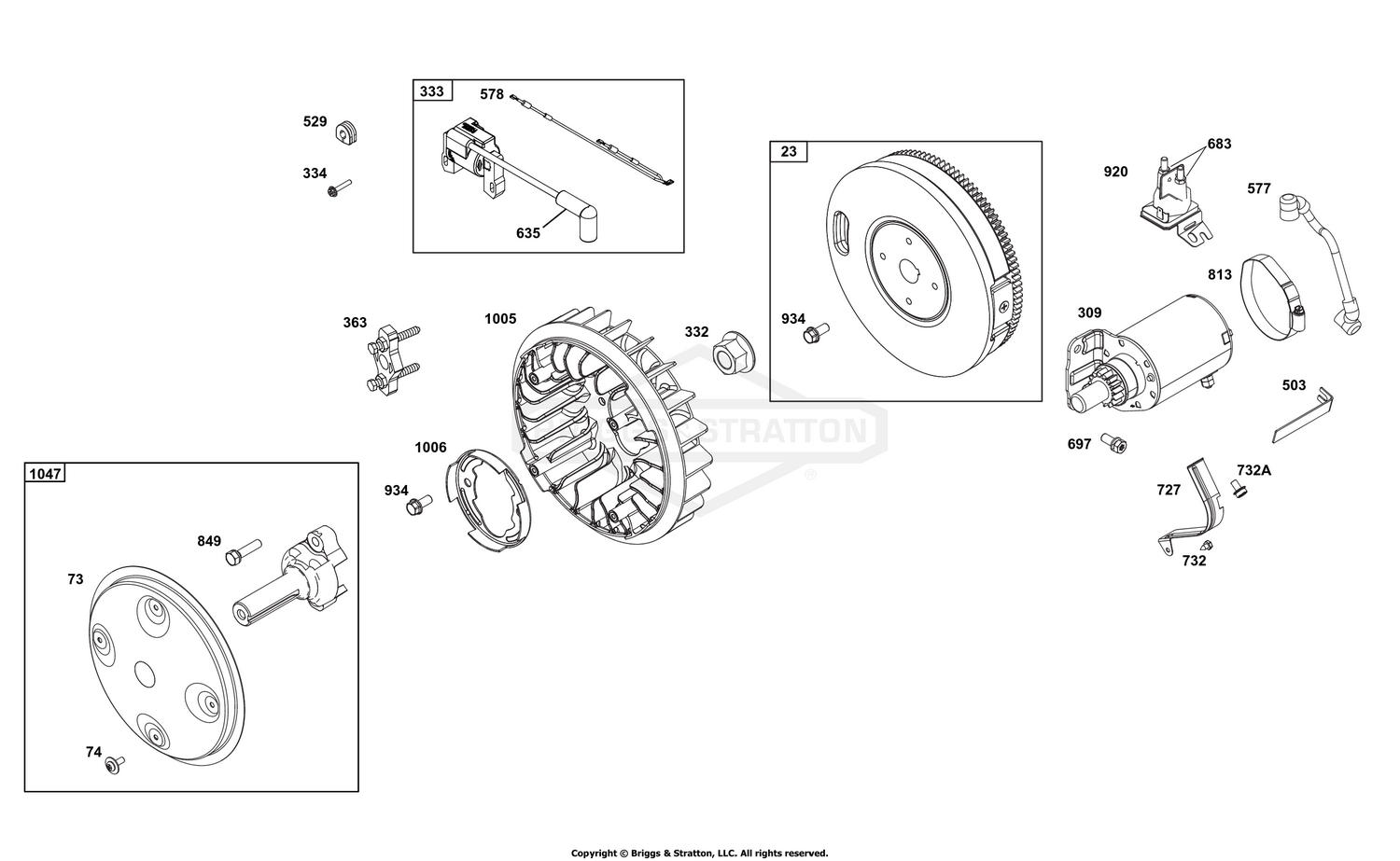 Flywheel, Ignition, and Starter Group