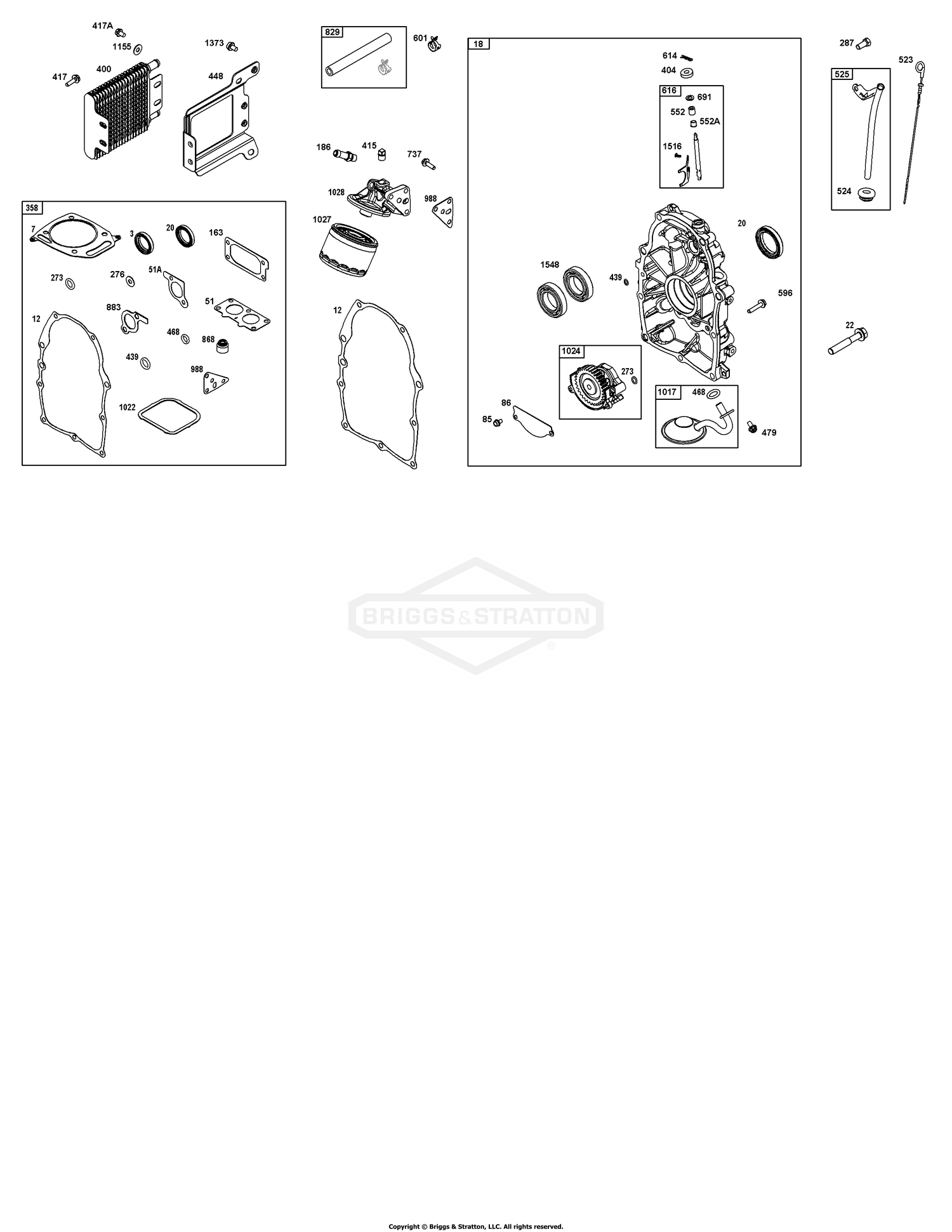 Crankcase Cover/Sump and Lubrication Group