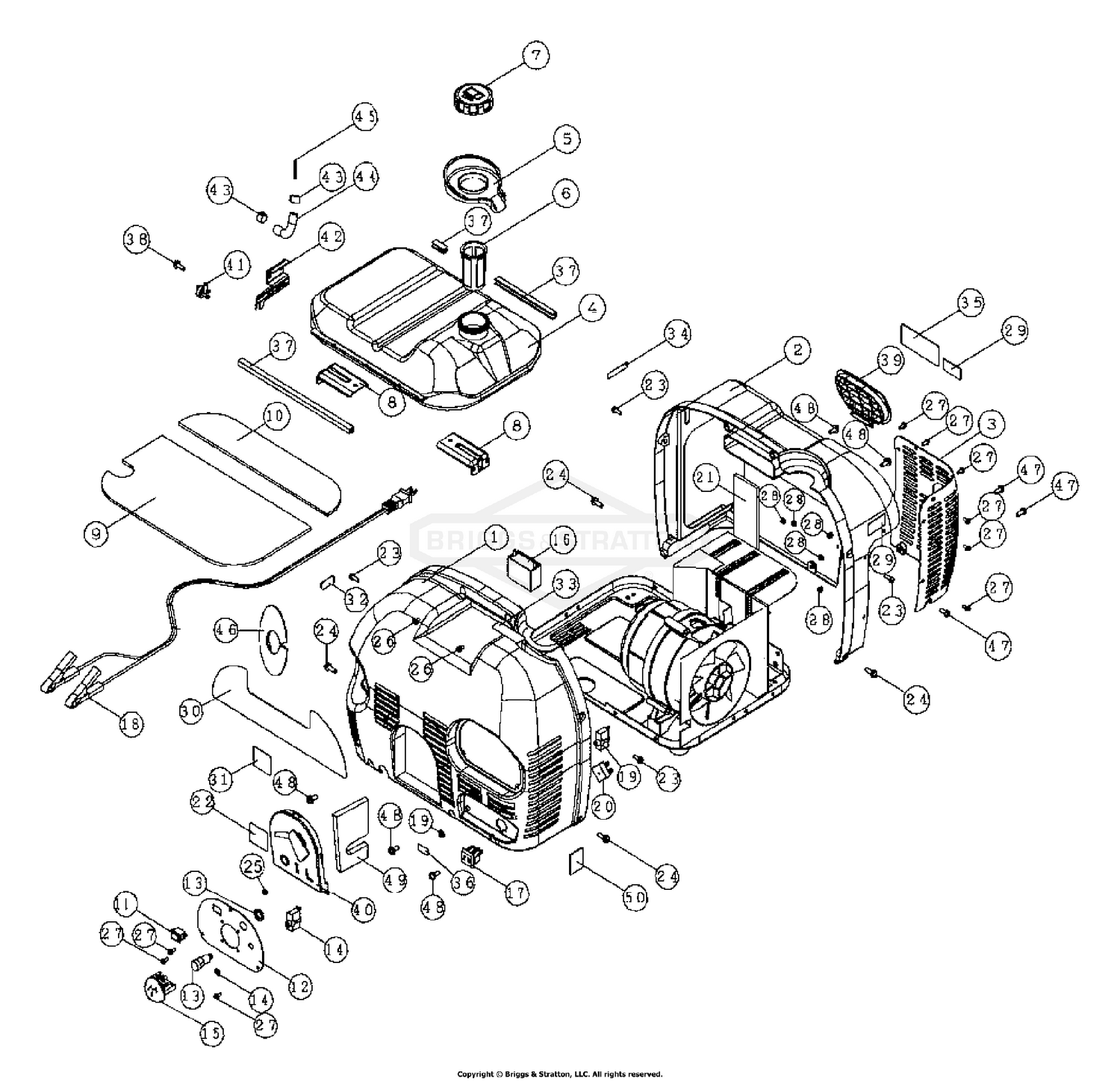 Enclosure - Generator Cover & Fuel Tank