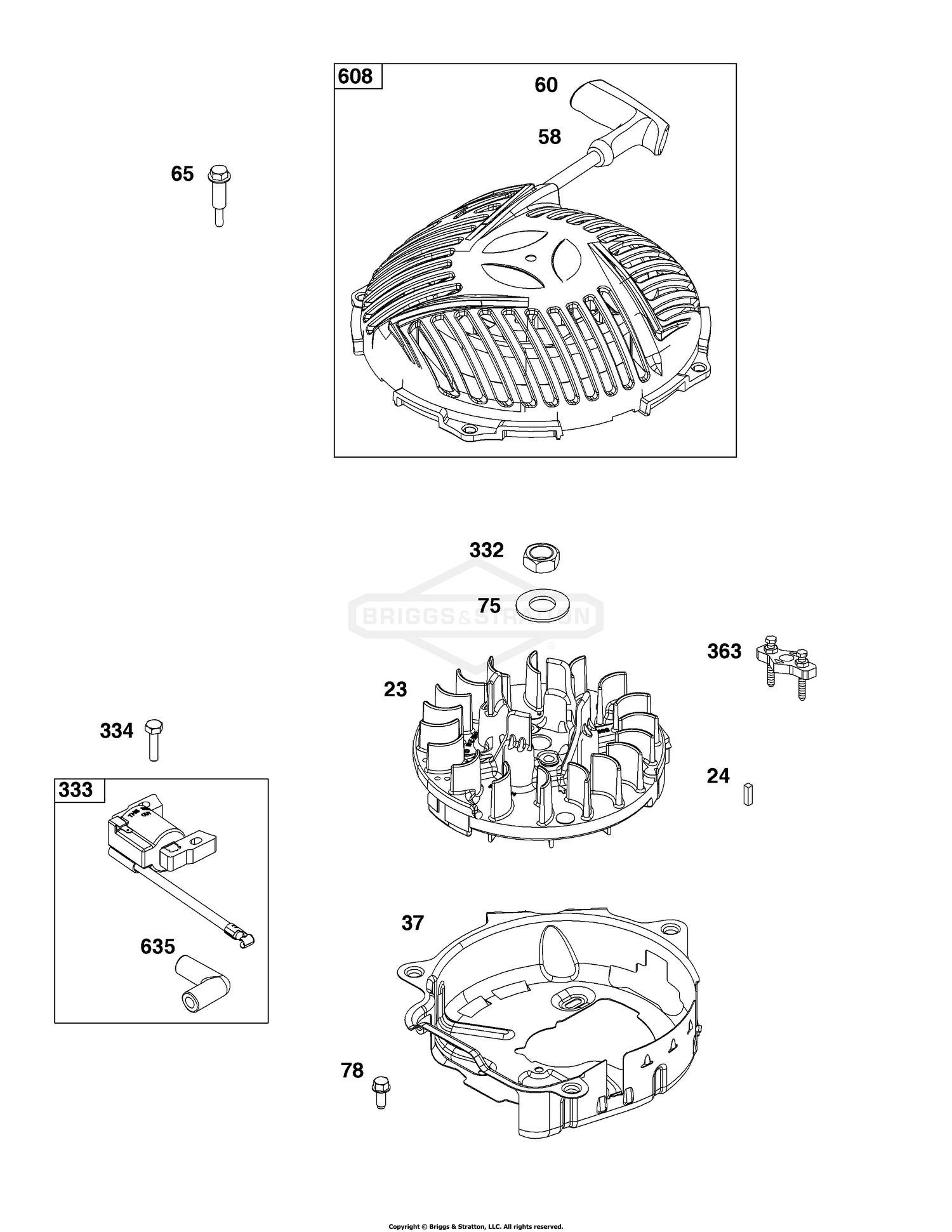 Flywheel, Ignition, and Starter Group