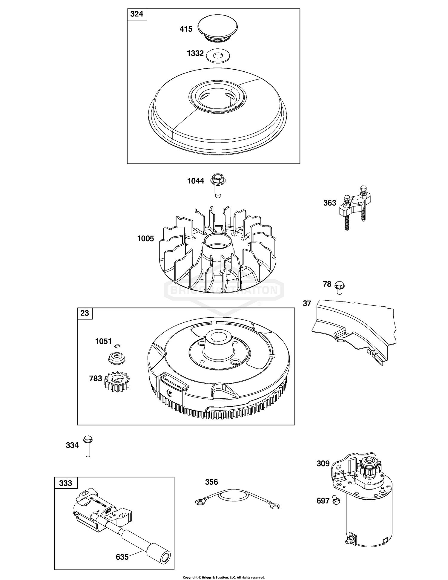 Flywheel, Ignition, and Starter Group