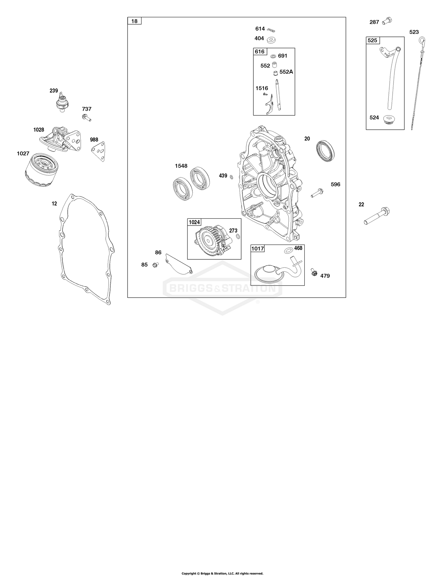 Crankcase Cover and Lubrication Group