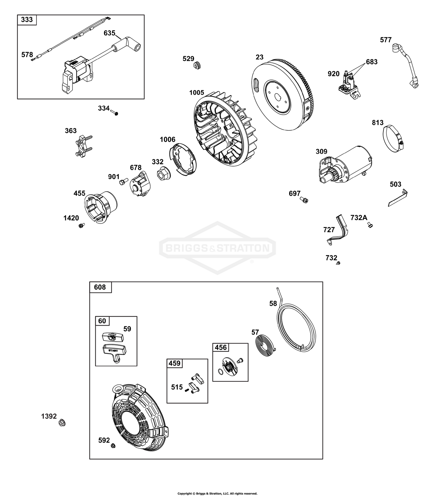 Flywheel, Ignition, and Starter Group