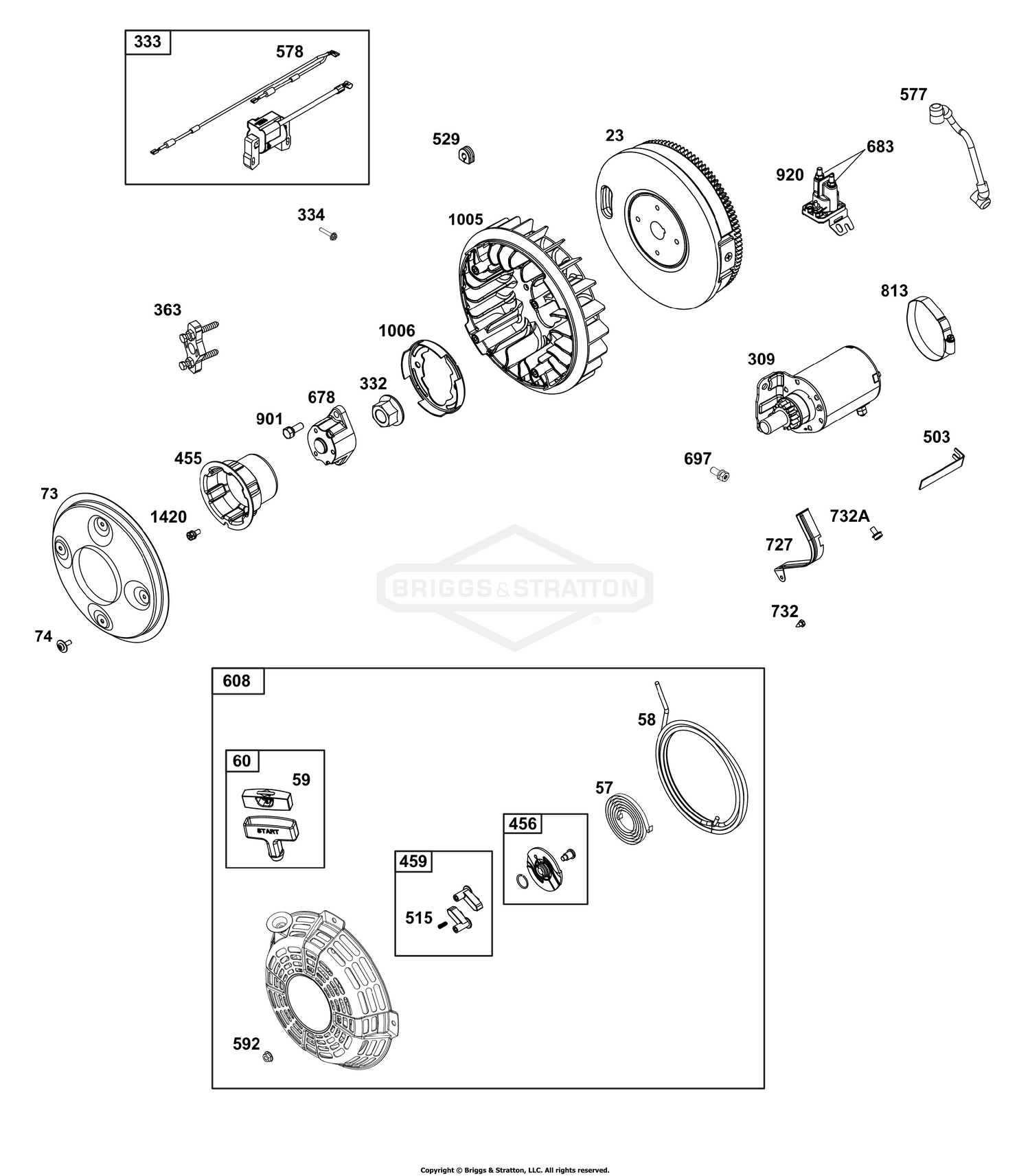 Flywheel, Ignition, and Starter Group