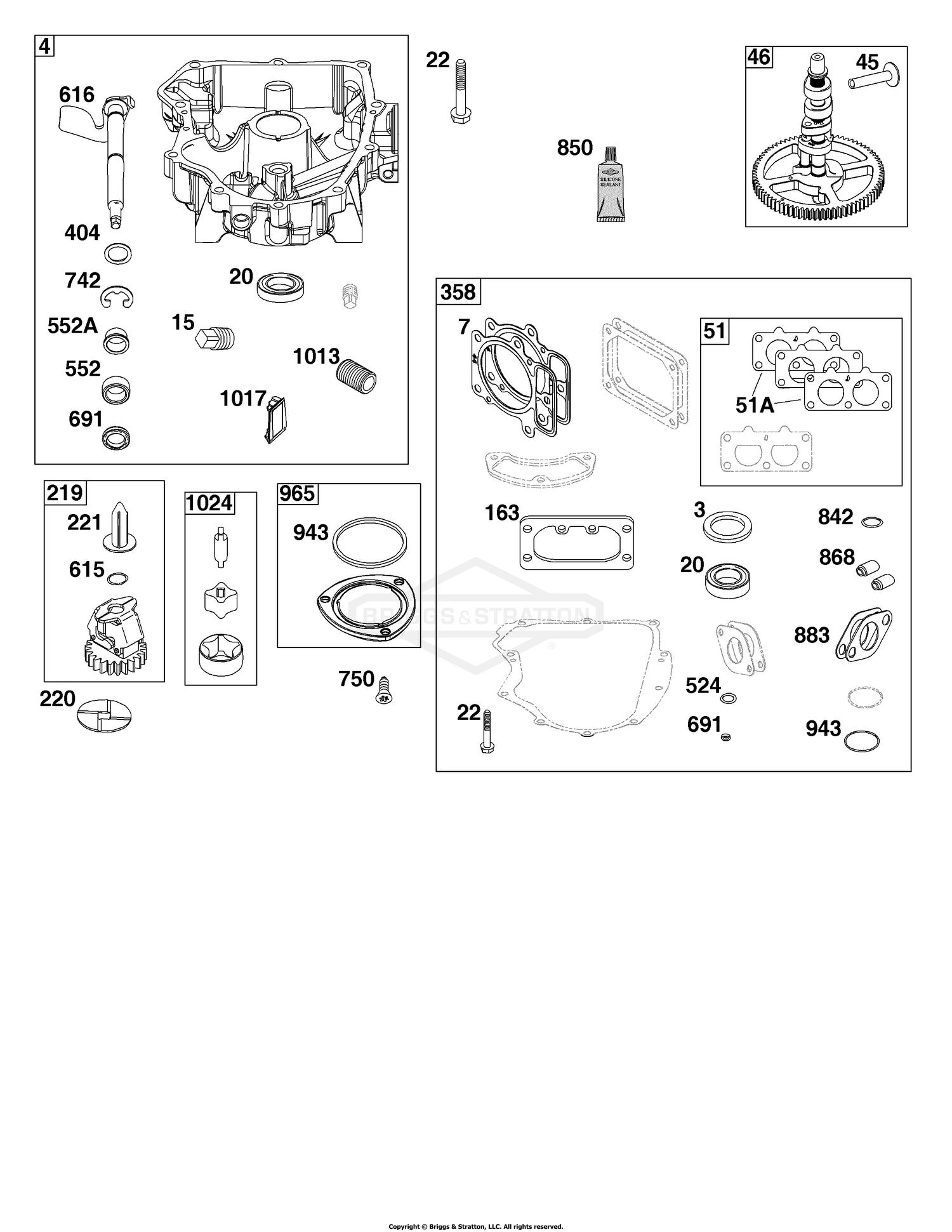 Crankcase Cover/Sump Group