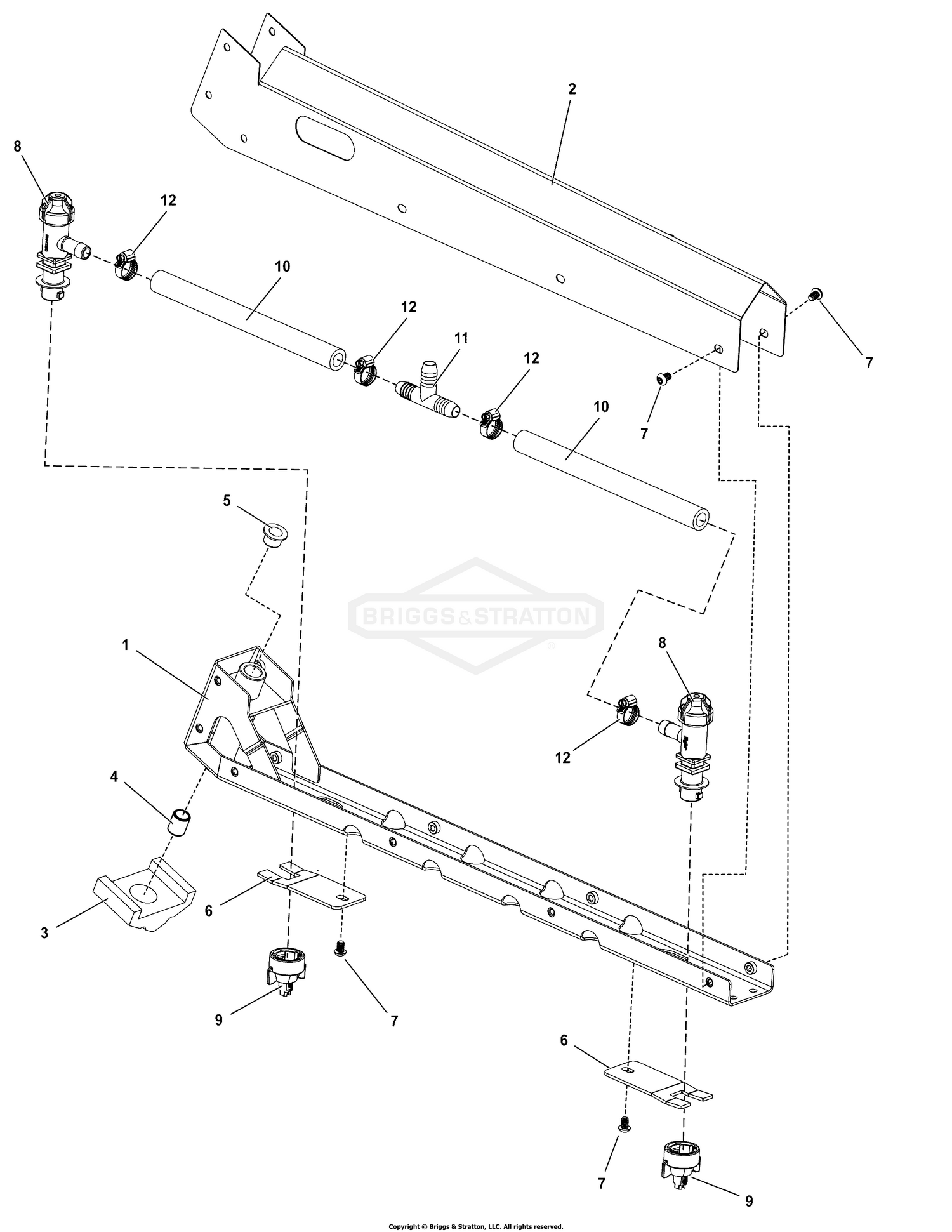 Spray Boom Group - Outer Boom Wing