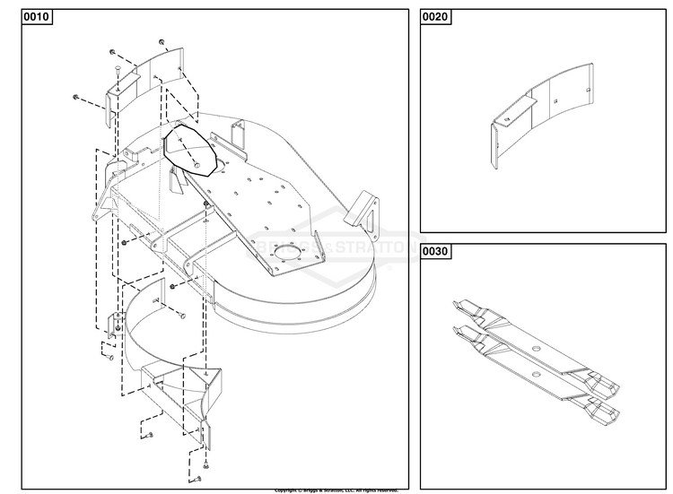 Ferris 5601225 Mulch Kit for 400S ZTR w/ 44" Deck Attachment