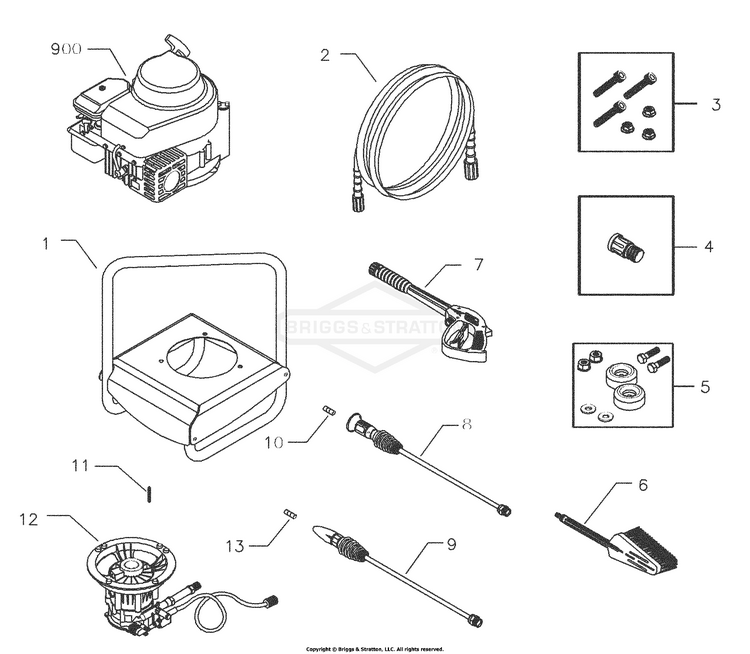 0202060 Briggs and Stratton Pressure Washer 2,050 PSI CleanShot