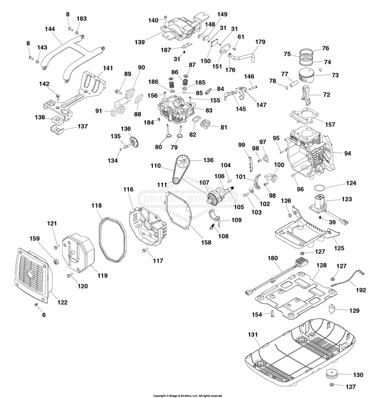 03065100 Briggs and Stratton Generator 1,700 Watt Inverter Generator