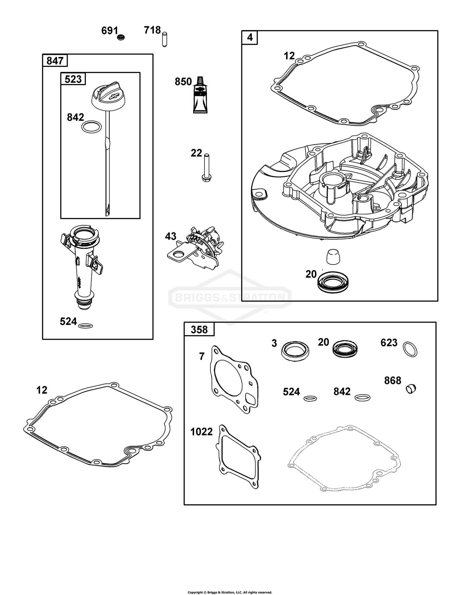 Crankcase Cover/Sump and Lubrication Group