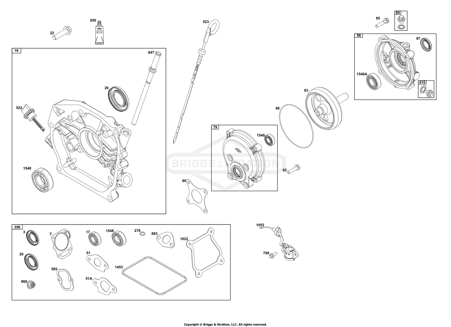 Crankcase Cover/Sump and Lubrication Group