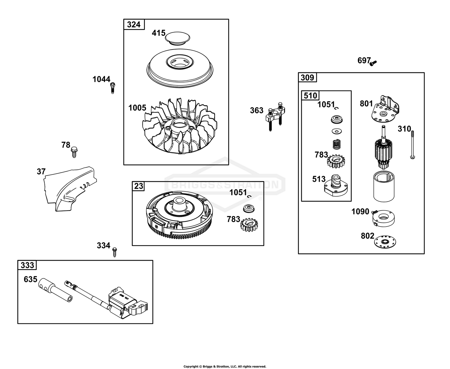 Flywheel, Ignition, and Starter Group