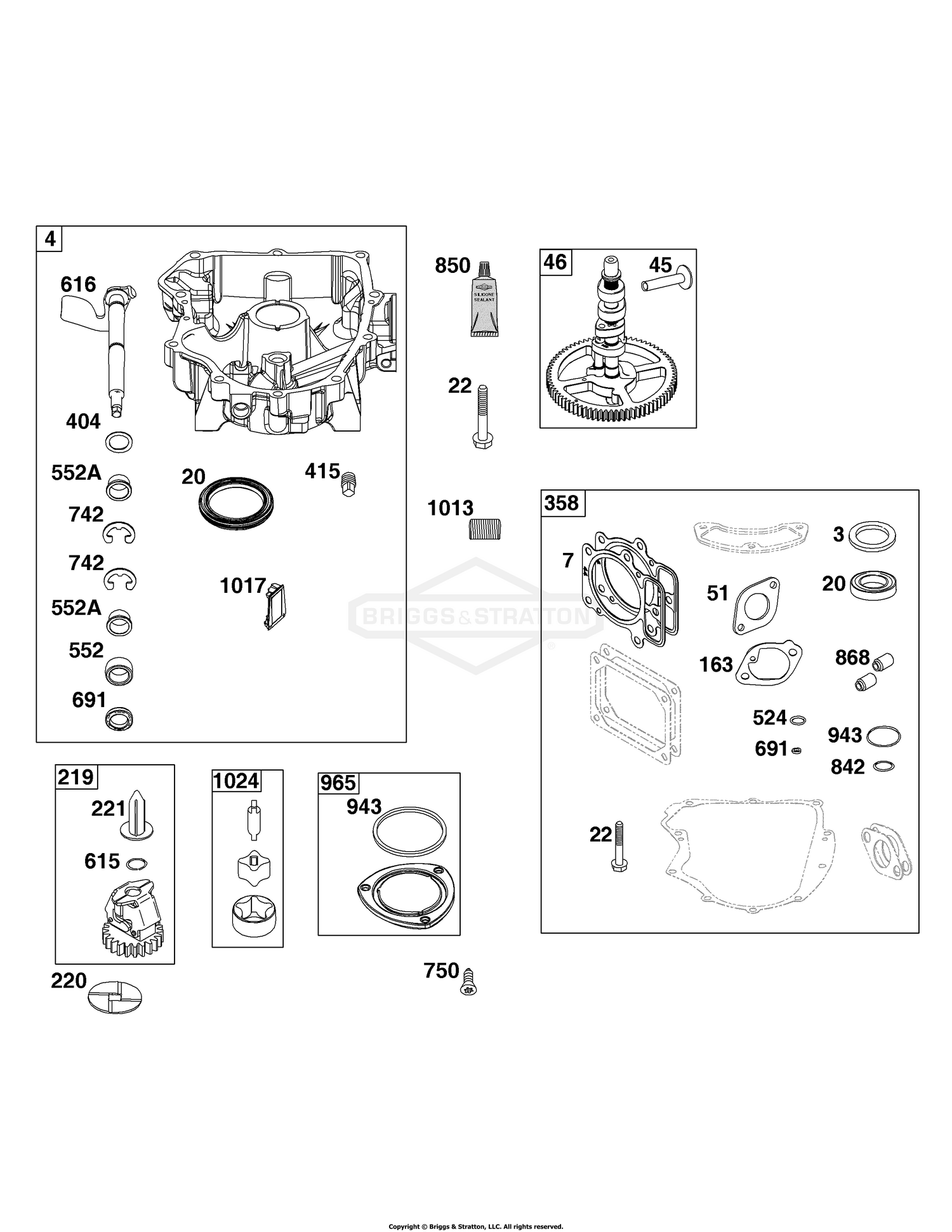 Crankcase Cover/Sump Group
