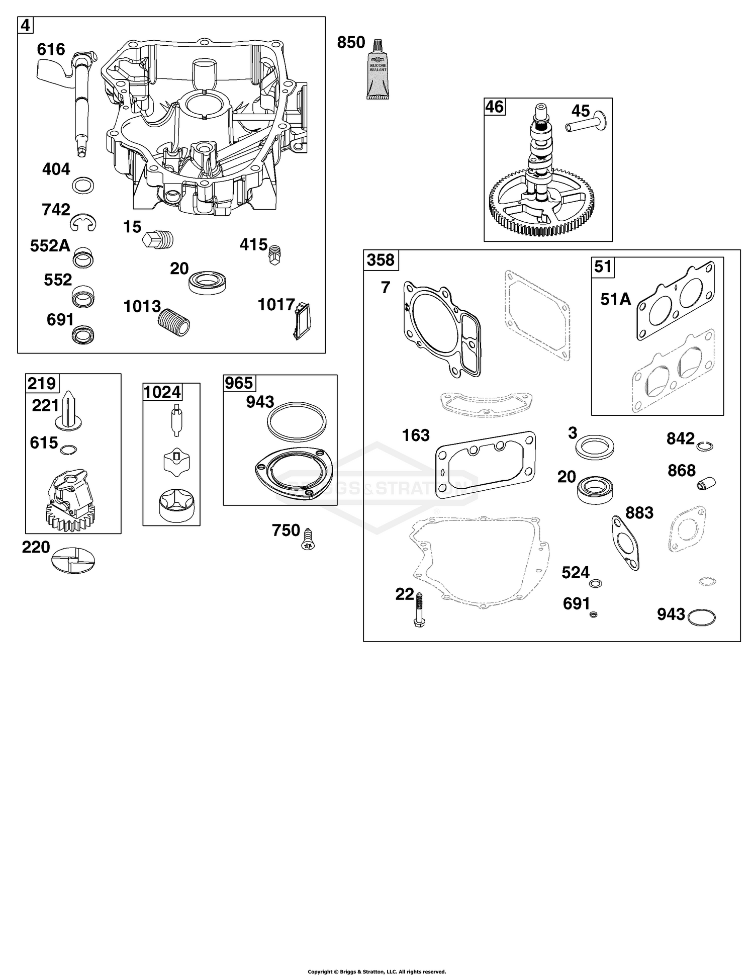 Crankcase Cover/Sump Group