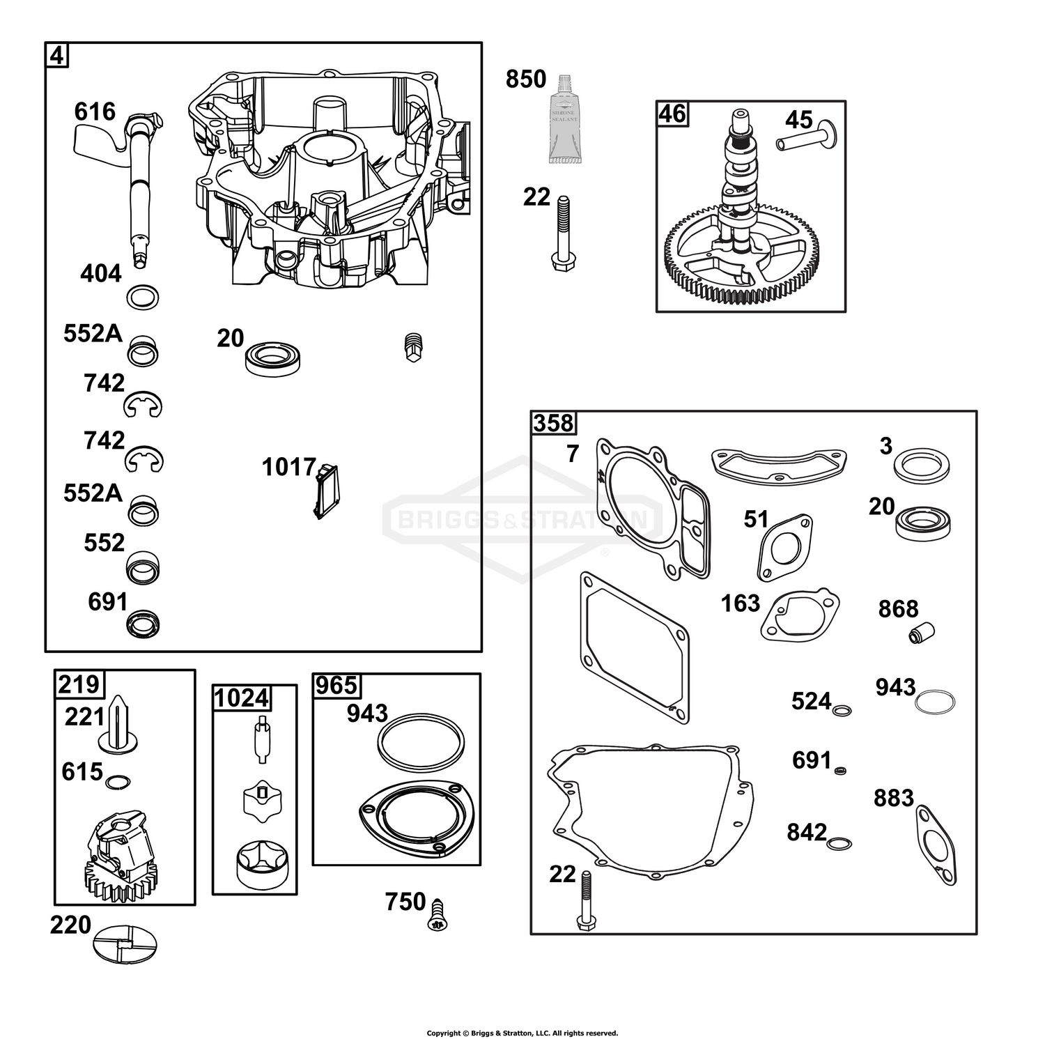 Crankcase Cover/Sump Group