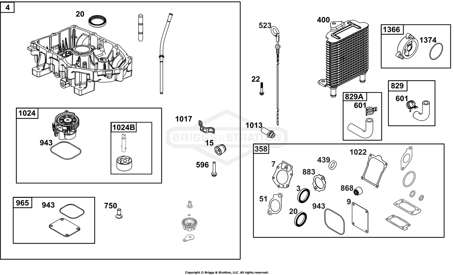 Crankcase Cover/Sump Group