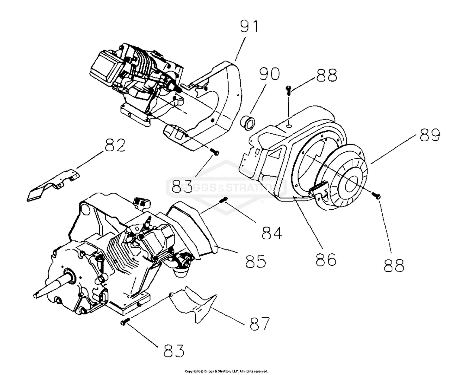 Blower Housing & Recoil Starter