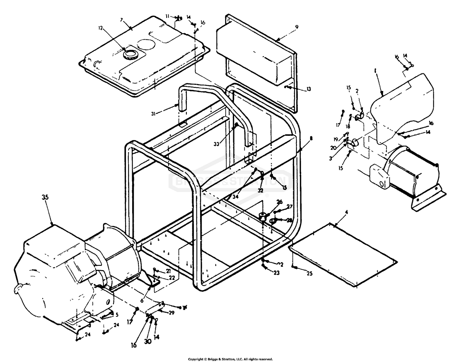 Cradle Repair Parts No. 80963