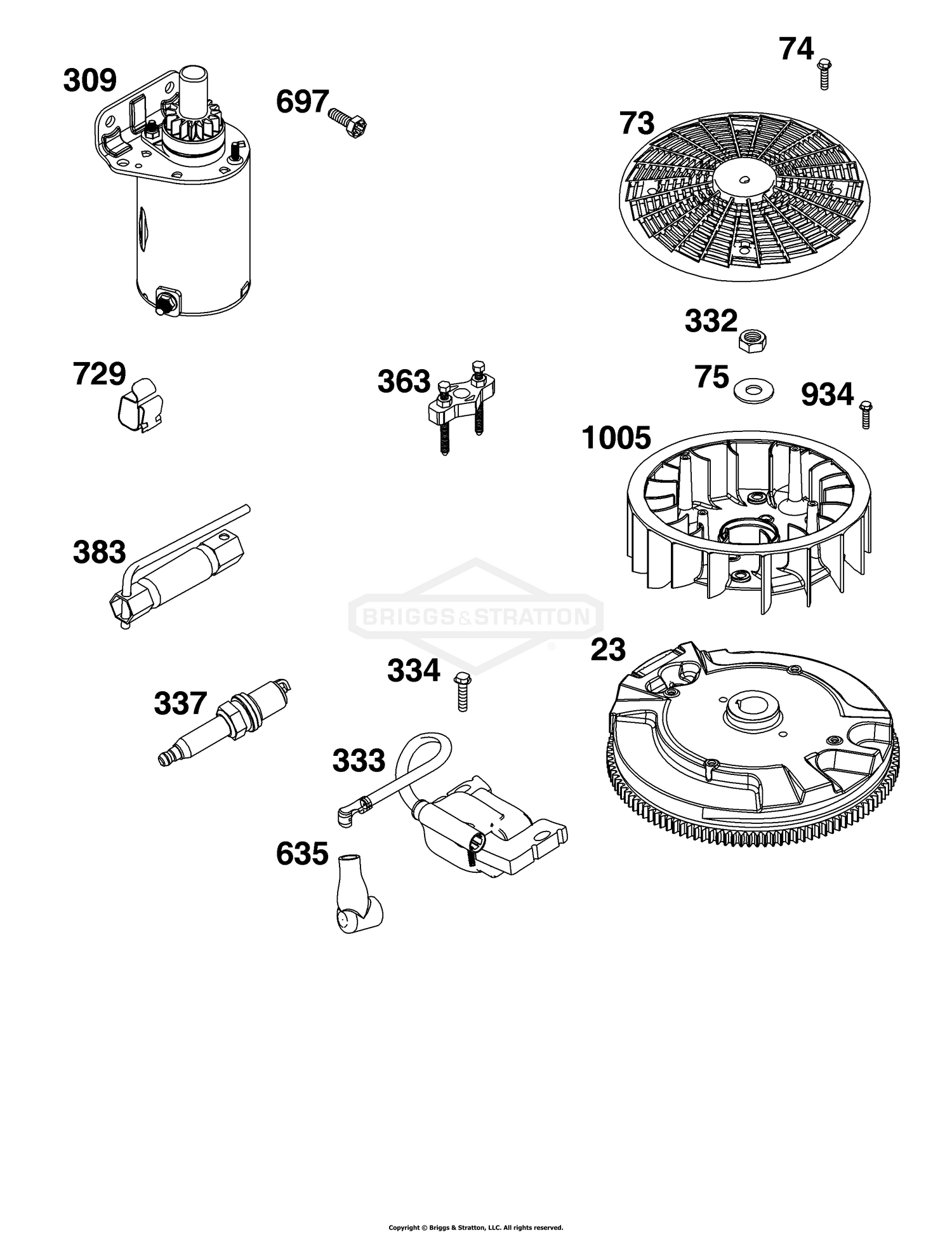 Flywheel, Ignition, and Starter Group