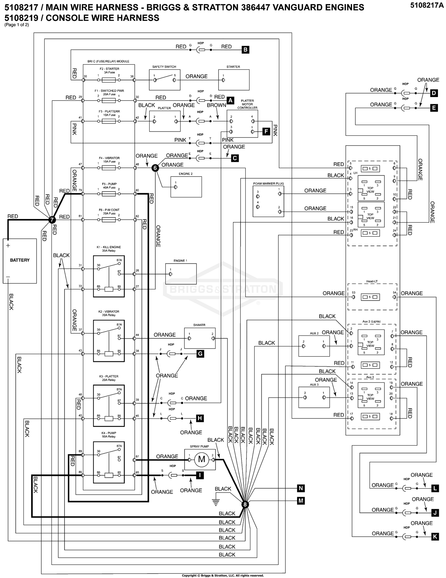 Electrical Schematic - Spray Pump Activation - Page 1
