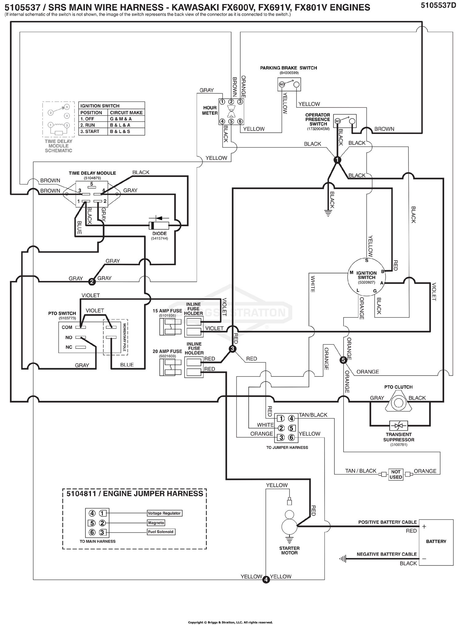 Electrical Schematic - PTO Op. Pres. Circuit