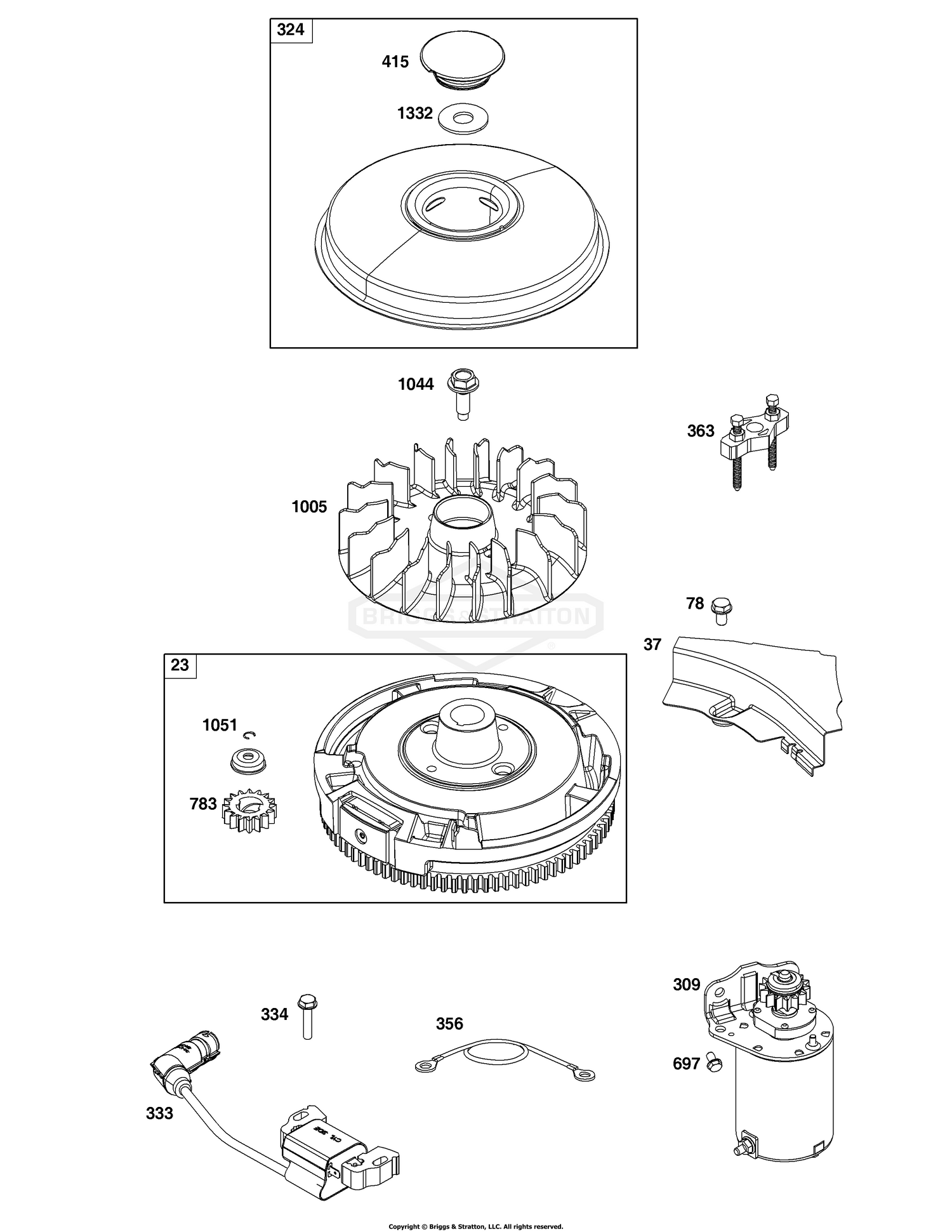 Flywheel, Ignition, and Starter Group