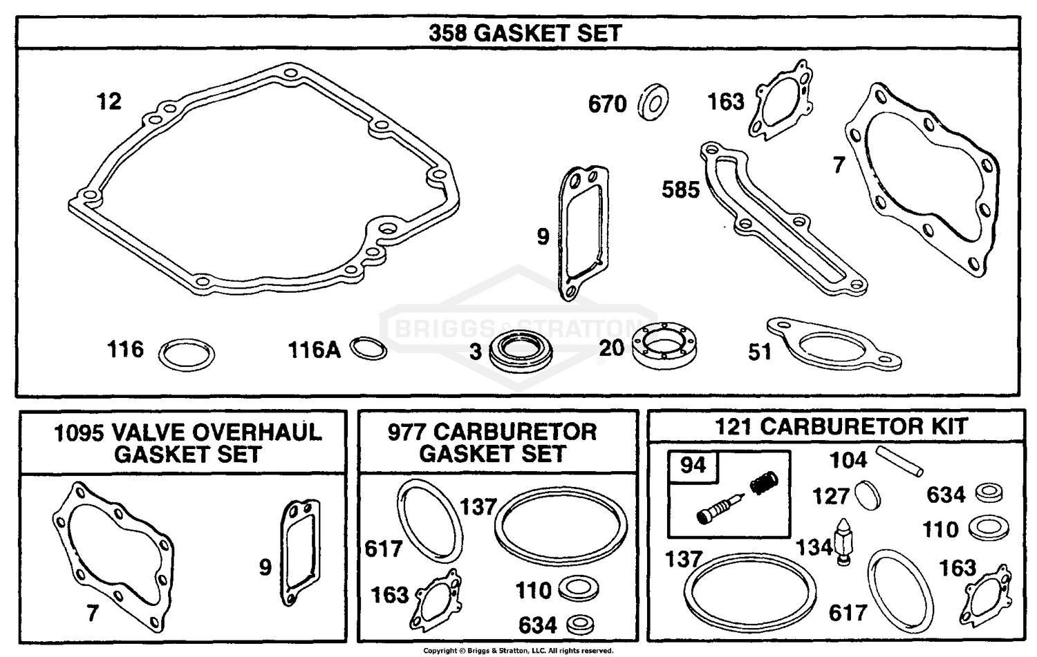 Gasket Sets, Carburetor Kit