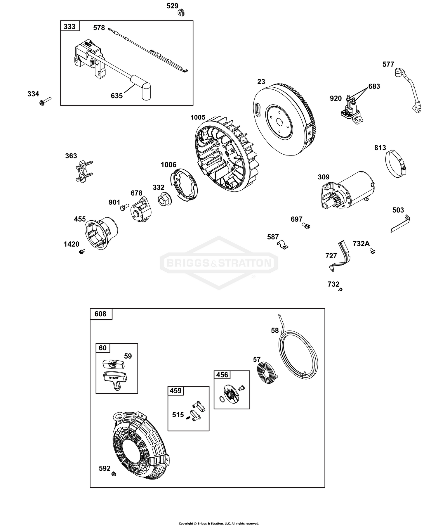 Flywheel, Ignition, and Starter Group