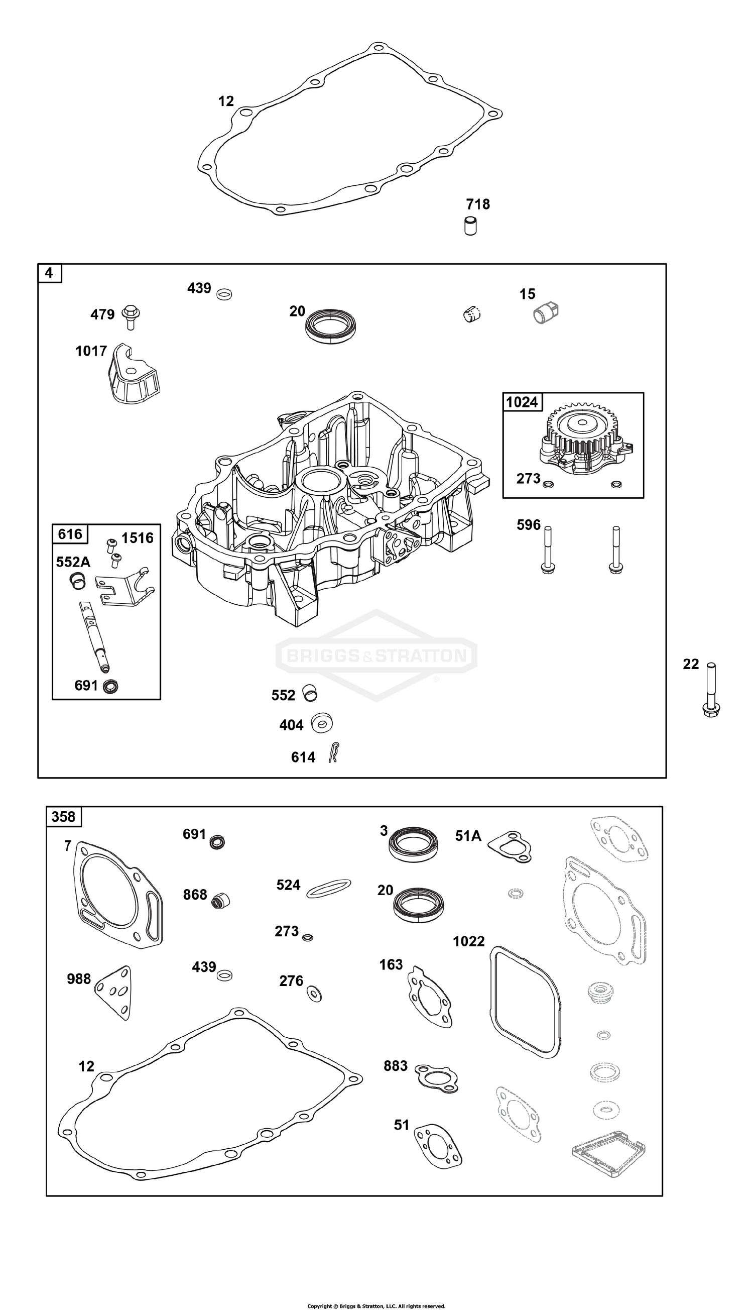 Crankcase Cover/Sump Group