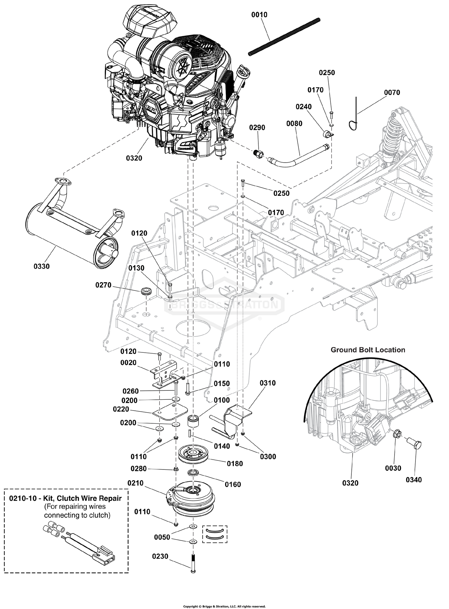Engine and PTO Group - Kawasaki FX781