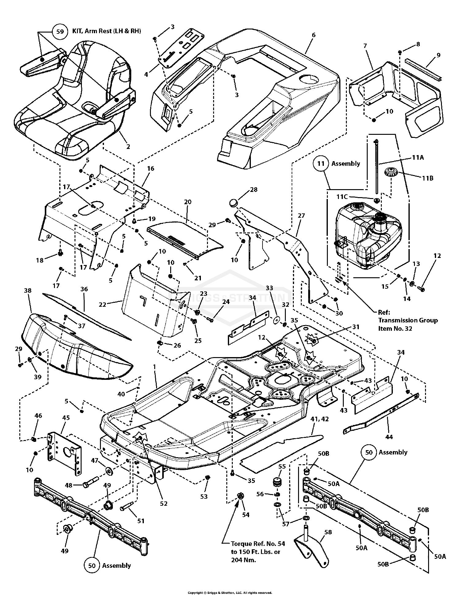 Frame, Body & Seat Group