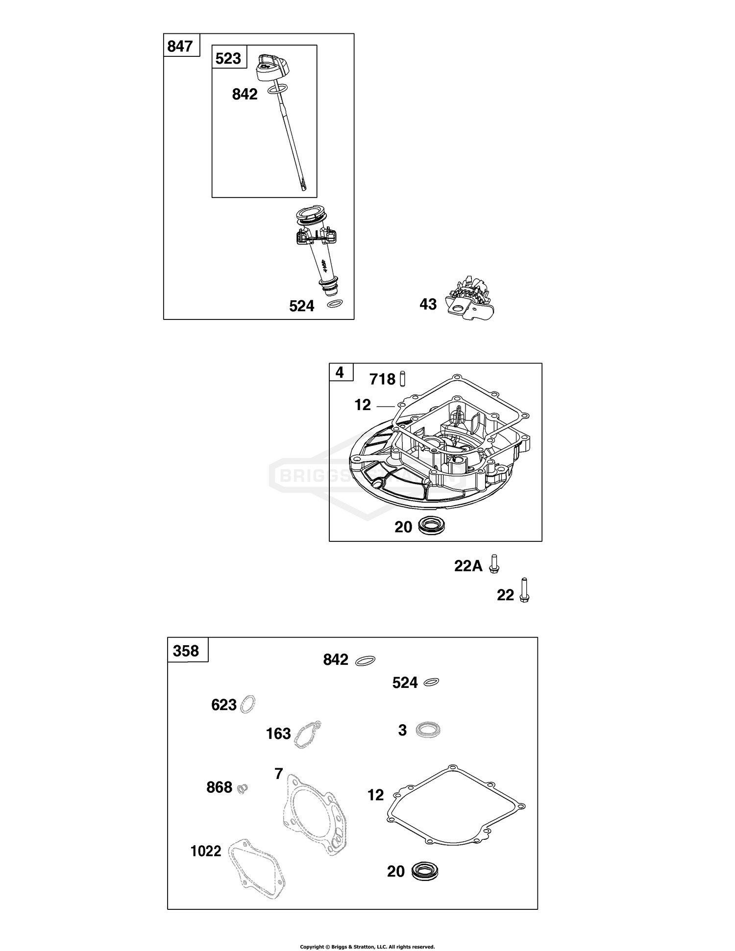 Crankcase Cover/Sump and Lubrication Group