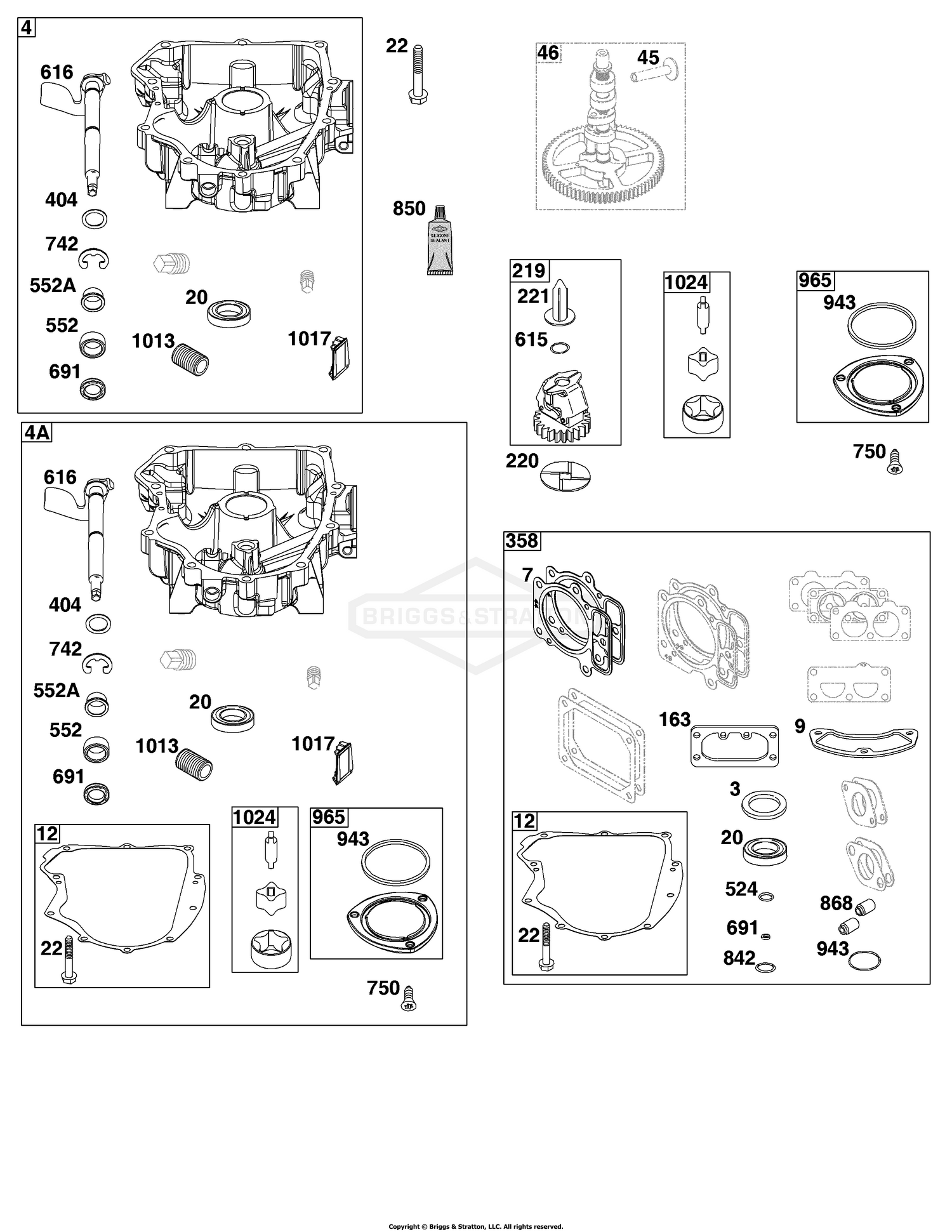 Crankcase Cover/Sump Group